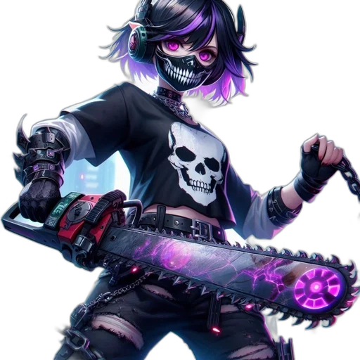 weapon, staff, concept art, cyberpunk transparent PNG cut-out