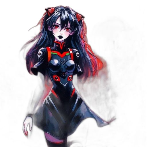 dress, robot, mask, staff transparent PNG cut-out