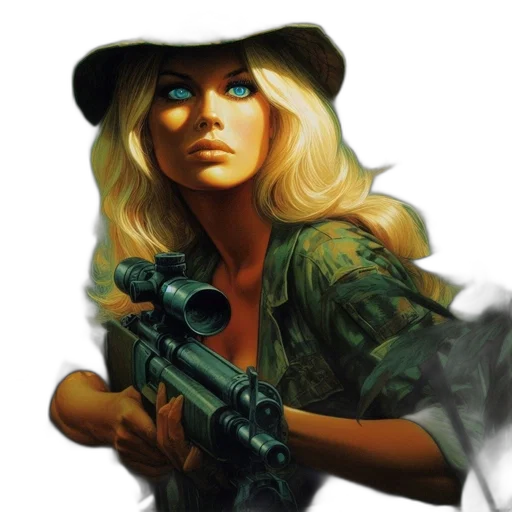 weapon, comic book art, concept art, photorealistic transparent PNG cut-out