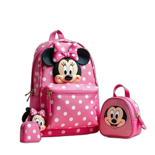 3d render, photorealistic, disney, backpack transparent PNG cut-out