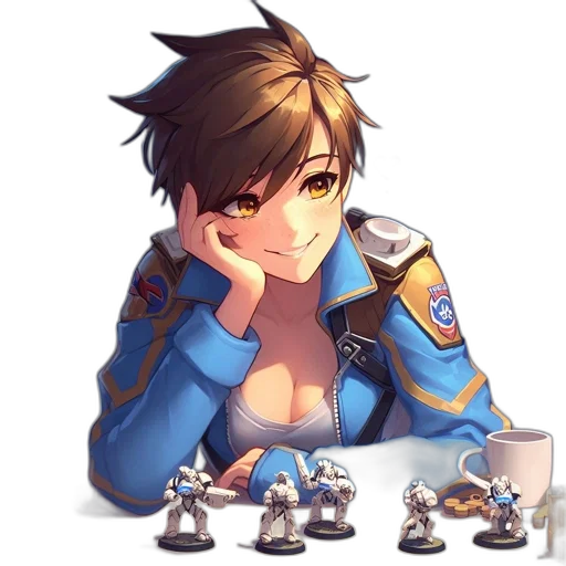 staff, robot, concept art, pixel art transparent PNG cut-out