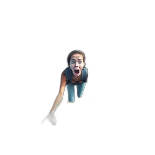 creature, staff, face, hair transparent PNG cut-out