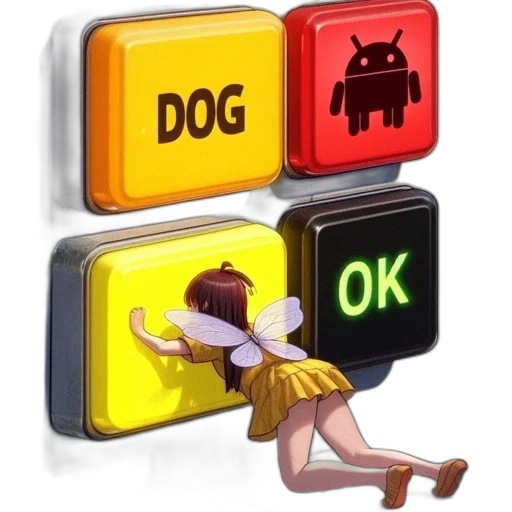 robot, staff, animal, pixel art transparent PNG cut-out