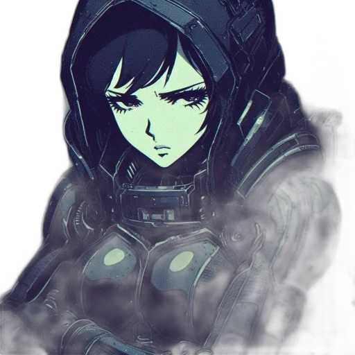 jacket, robot, face, mask transparent PNG cut-out