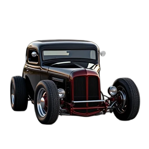 car, 3d render, photorealistic, black transparent PNG cut-out