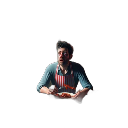 food, face, staff, pixel art transparent PNG cut-out