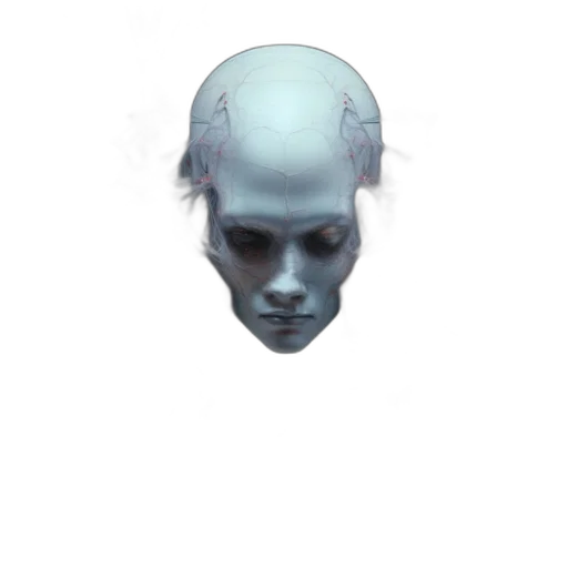 face, mask, robot, creature transparent PNG cut-out