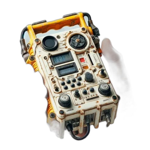 robot, jewelry, weapon, 3d render transparent PNG cut-out