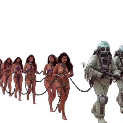 concept art, 3d render, cyberpunk, outer space transparent PNG cut-out