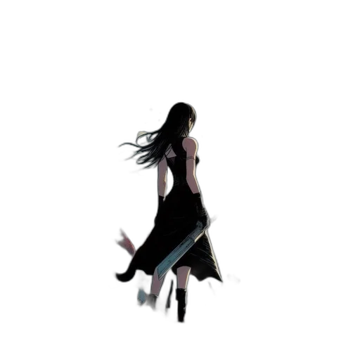 dress, creature, staff, robot transparent PNG cut-out
