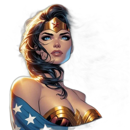 comic book art, concept art, fantasy art, cartoon transparent PNG cut-out