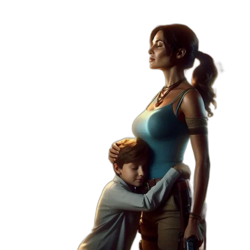 concept art, fantasy art, photorealistic, pixel art transparent PNG cut-out