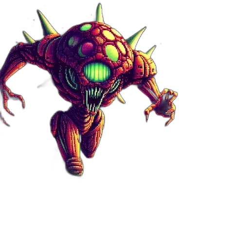 creature, robot, mask, weapon transparent PNG cut-out