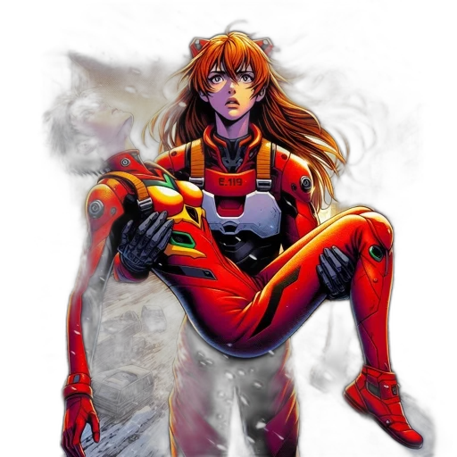 robot, comic book art, concept art, cyberpunk transparent PNG cut-out