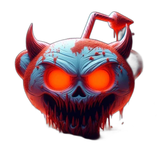 mask, concept art, 3d render, pixel art transparent PNG cut-out