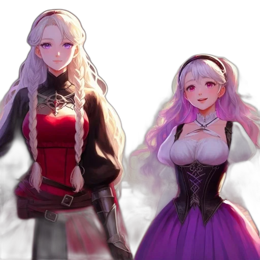 fantasy art, concept art, 3d render, anime transparent PNG cut-out
