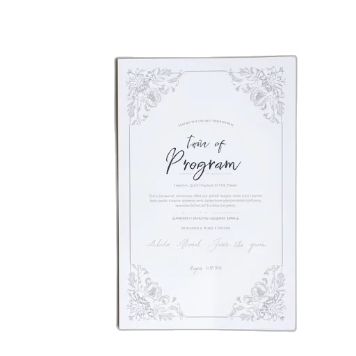 jewelry, white, wedding, program transparent PNG cut-out