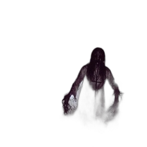 creature, hair, dress, mask transparent PNG cut-out
