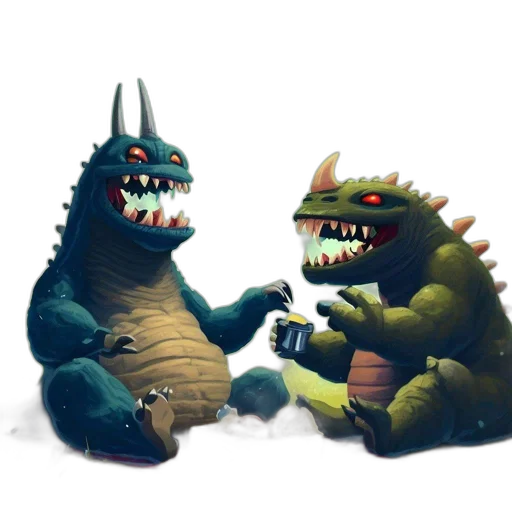 dragon, creature, concept art, 3d render transparent PNG cut-out