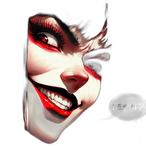 mask, face, creature, comic book art transparent PNG cut-out