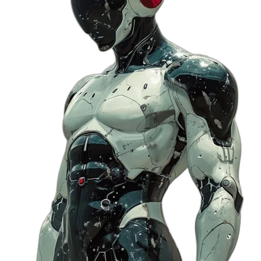 robot, mask, creature, concept art transparent PNG cut-out