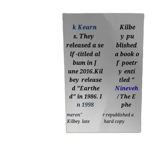 poster, text, about, kilbey transparent PNG cut-out