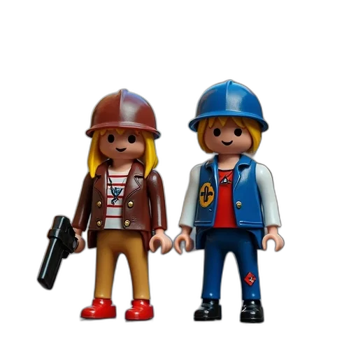 3d render, concept art, playmobil, city transparent PNG cut-out