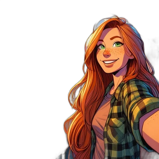 comic book art, concept art, cartoon, fantasy art transparent PNG cut-out