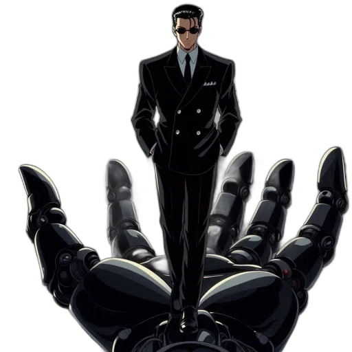 jacket, weapon, robot, concept art transparent PNG cut-out