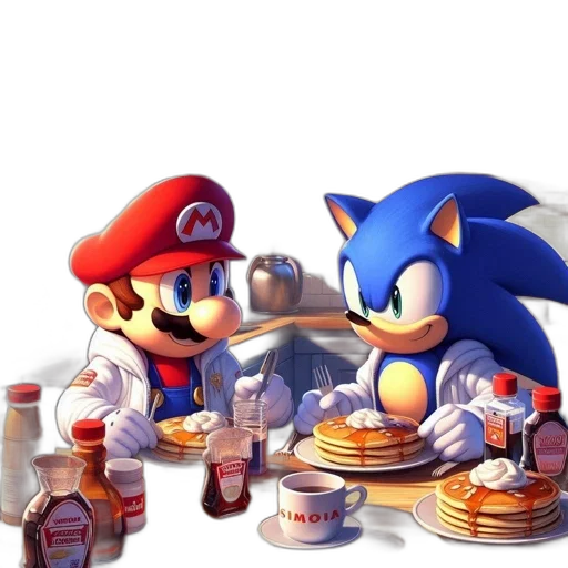 food, concept art, 3d render, pixel art transparent PNG cut-out