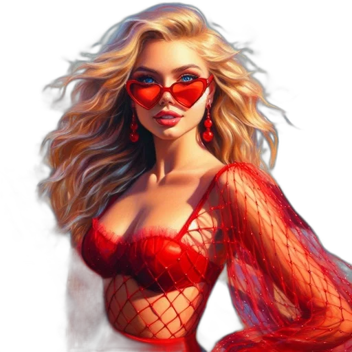dress, comic book art, photorealistic, fantasy art transparent PNG cut-out