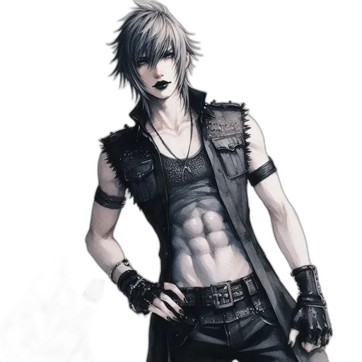 concept art, fantasy art, photorealistic, cyberpunk transparent PNG cut-out