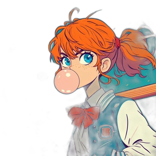 jacket, face, flower, anime transparent PNG cut-out