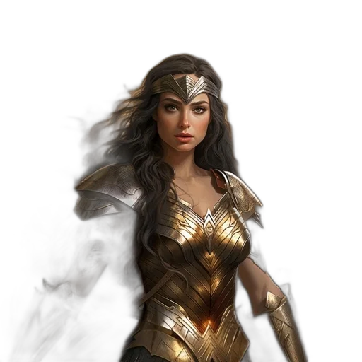 fantasy art, comic book art, concept art, photorealistic transparent PNG cut-out