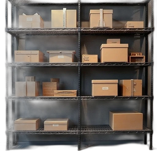 furniture, 3d render, industrial, shelving transparent PNG cut-out