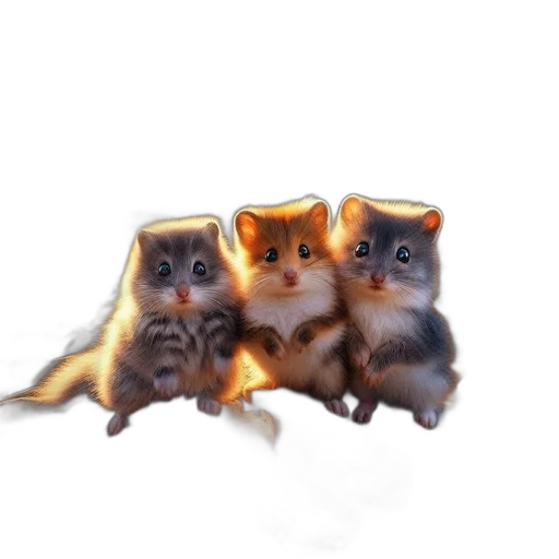 animal, staff, creature, 3d render transparent PNG cut-out
