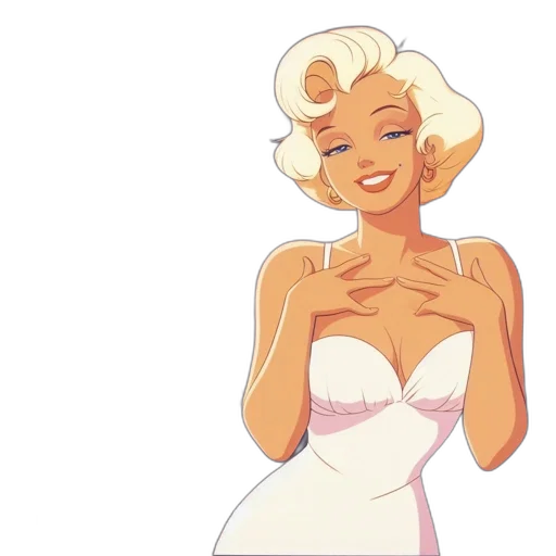 dress, cartoon, concept art, comic book art transparent PNG cut-out