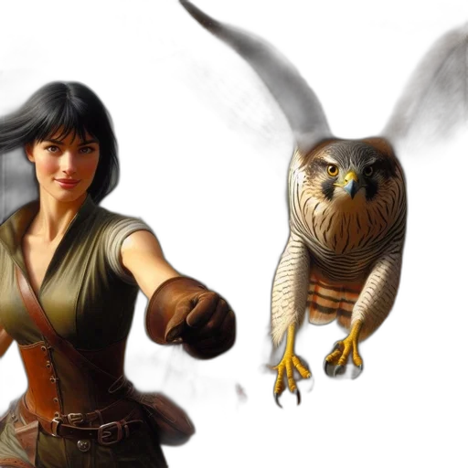 fantasy art, concept art, photorealistic, comic book art transparent PNG cut-out