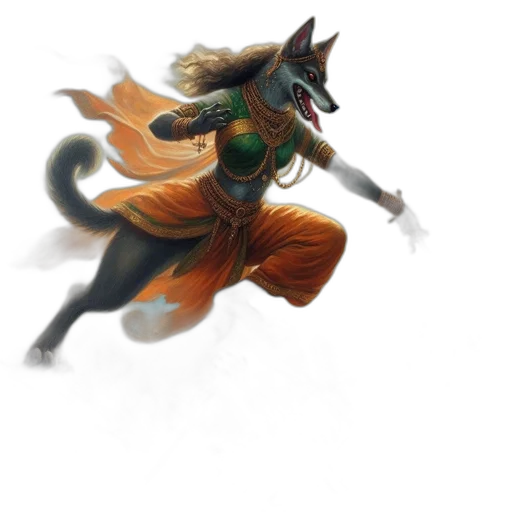 dragon, staff, weapon, mask transparent PNG cut-out