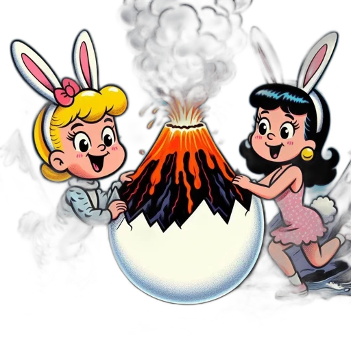 cartoon, concept art, comic book art, fire transparent PNG cut-out