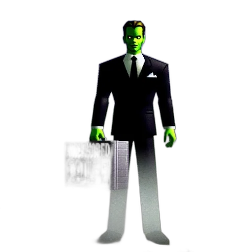 staff, robot, creature, 3d render transparent PNG cut-out