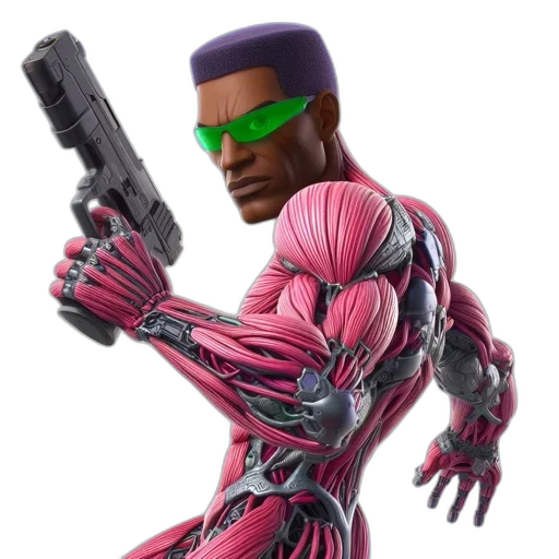 weapon, robot, animal, cyberpunk transparent PNG cut-out