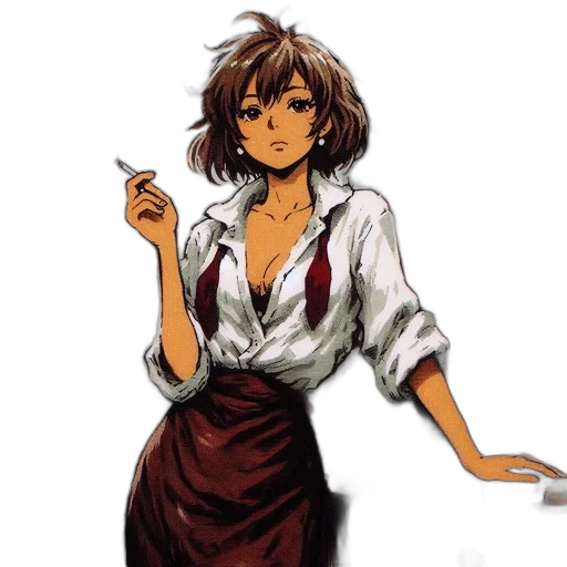 dress, staff, concept art, anime transparent PNG cut-out