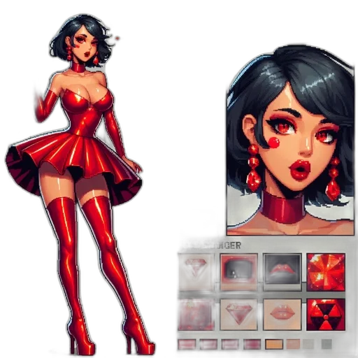 concept art, pixel art, comic book art, fantasy art transparent PNG cut-out