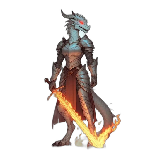 dragon, staff, sword, concept art transparent PNG cut-out