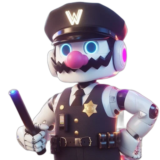 weapon, robot, staff, mask transparent PNG cut-out