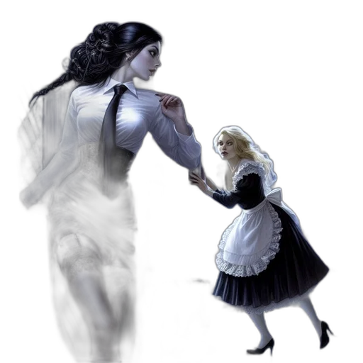 dress, concept art, fantasy art, comic book art transparent PNG cut-out