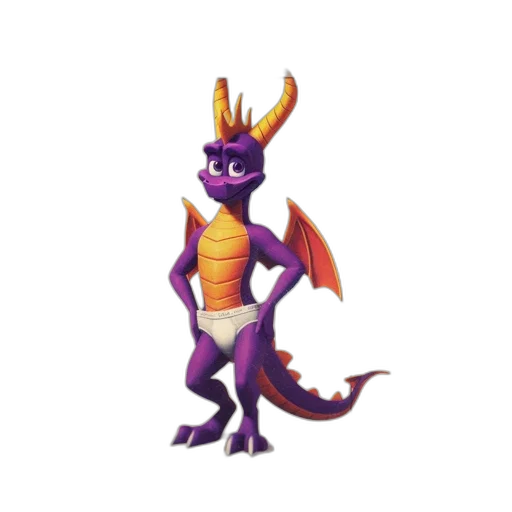 dragon, animal, creature, staff transparent PNG cut-out