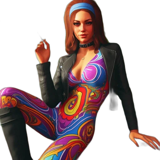 jacket, dress, concept art, 3d render transparent PNG cut-out