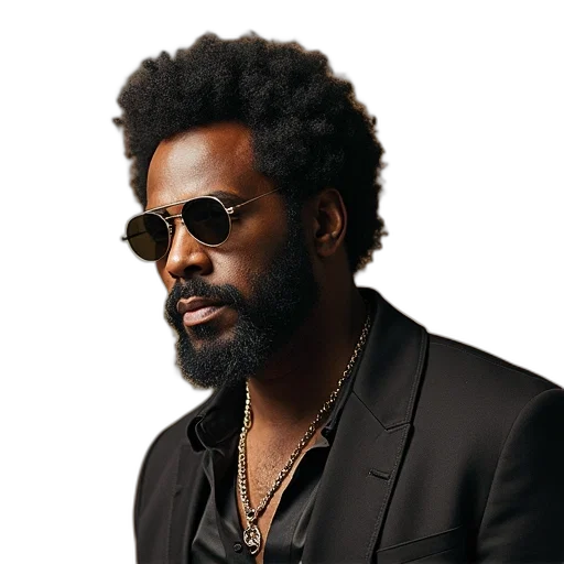 jacket, staff, face, hair transparent PNG cut-out